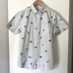 Levi’s Quail Print Short Sleeve Button Up Shirt